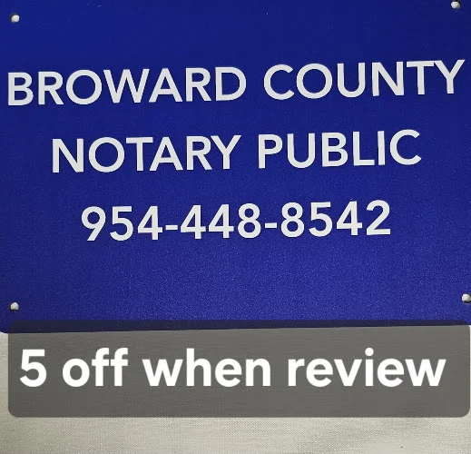 Broward County public Notary And Process Server , Delivery service too