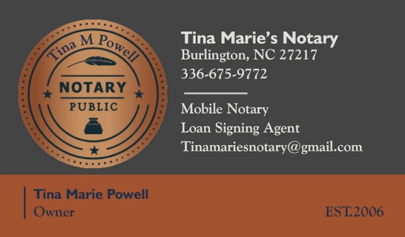 Tina Marie's Notary