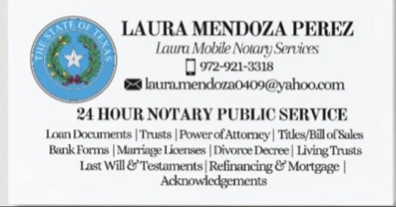 Laura Mobile Notary Services