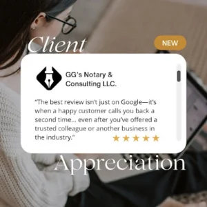 GG’s Notary & Consulting LLC. (Mobile Notary)