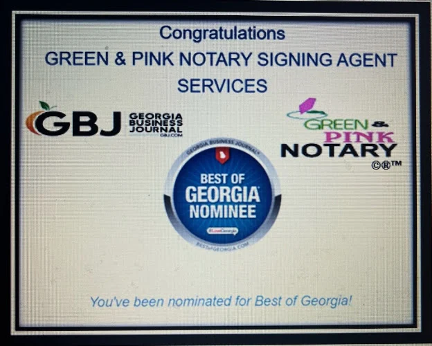GREEN & PINK NOTARY SIGNING AGENT SERVICES