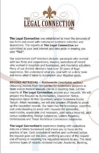 The Legal Connection