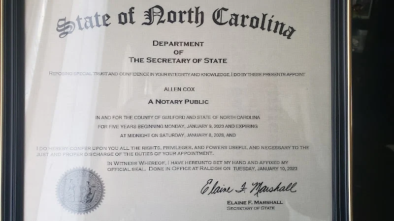 Allen Cox Mobile Notary Public