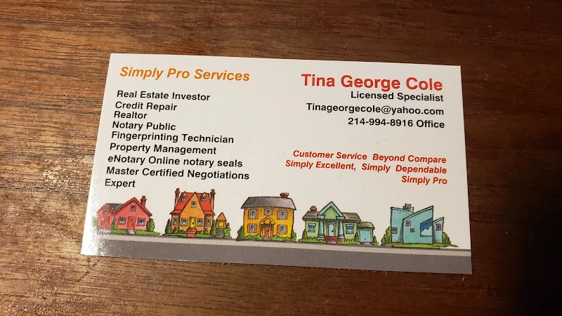 Simply Pro Services Notary and Fingerprinting, Realtor MCNE