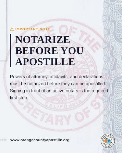 Orange County Apostille - Irvine