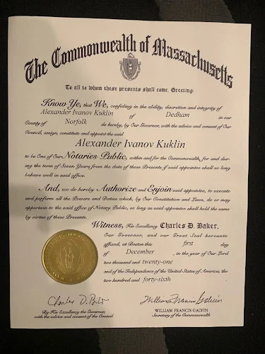 Dedham Notary