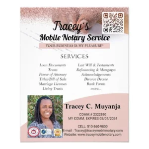 Tracey's "Mobile" Notary and Apostille