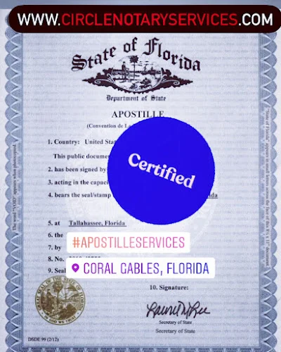 Notary Public / Apostille Circle Miami LLC