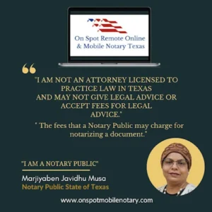 On Spot Mobile Notary, Cypress, TX
