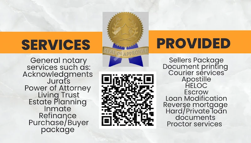 Seal of Approval Mobile Notary & Apostille