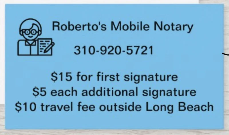 Roberto’s Mobile Notary