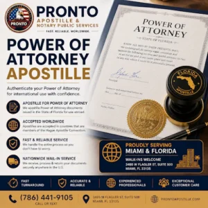 PRONTO APOSTILLE & Notary Public Services