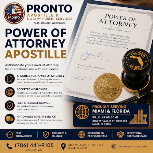 PRONTO APOSTILLE & Notary Public Services