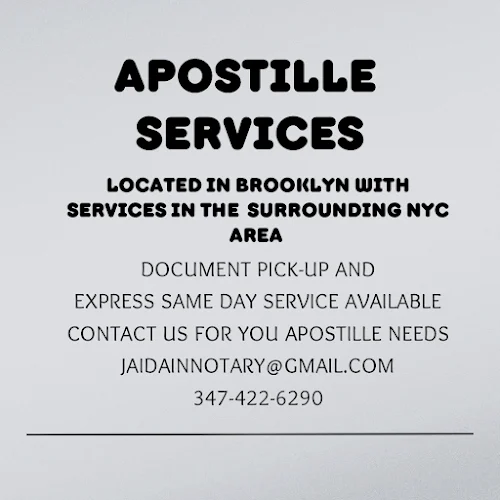 Jaidain Mobile Notary & Apostille Services