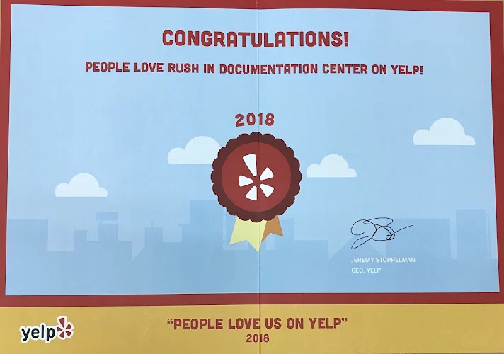 RUSH IN DOCUMENTATION CENTER