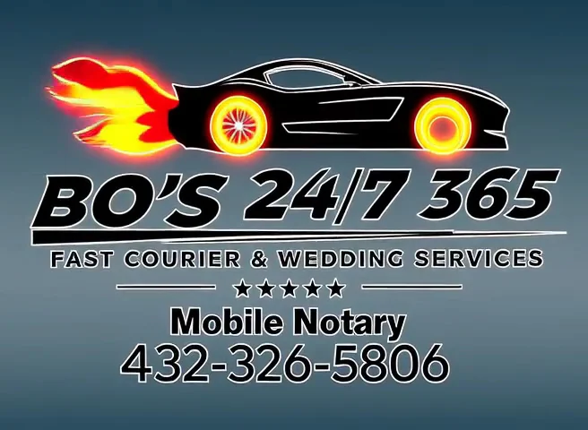 Bo's 24/7 365 Mobile Notary Service