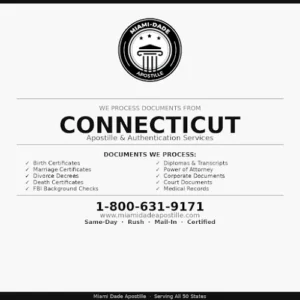 Miami Dade Apostille