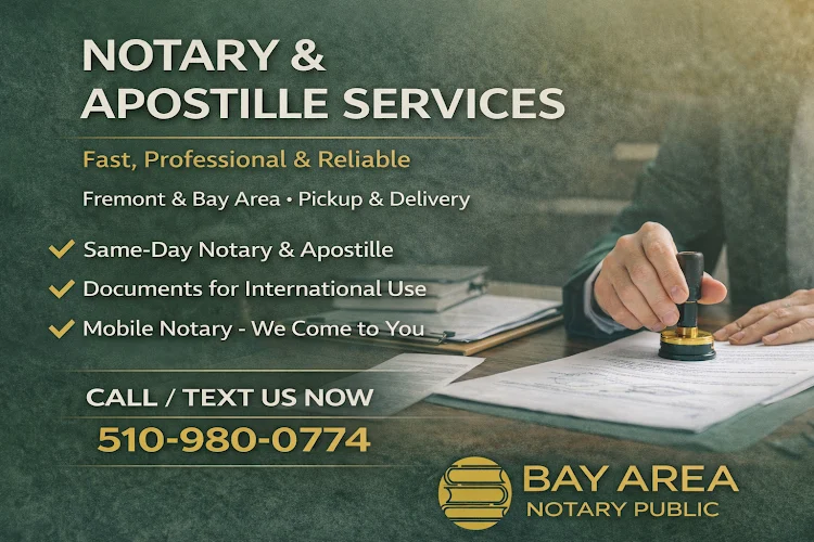 Bay Area Notary & Apostille - Rahi Associates - Mobile Notary | #1 Fremont Notary | Loan Signing