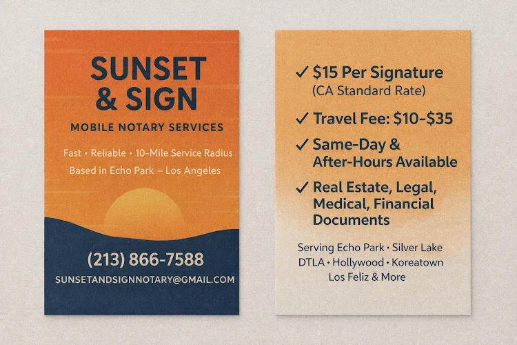 Sunset & Sign Notary