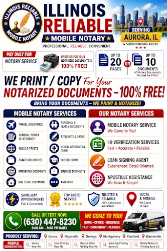 Illinois Reliable Mobile Notary