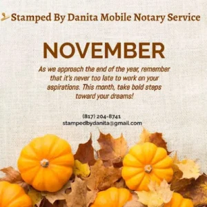 Stamped By Danita Mobile Notary Service/Wedding Officiant