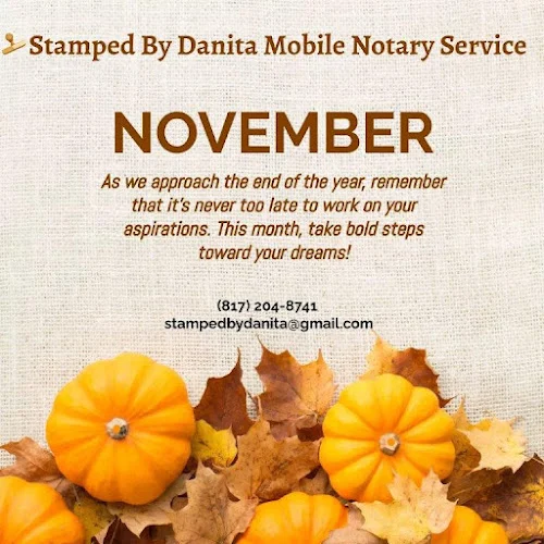 Stamped By Danita Mobile Notary Service/Wedding Officiant