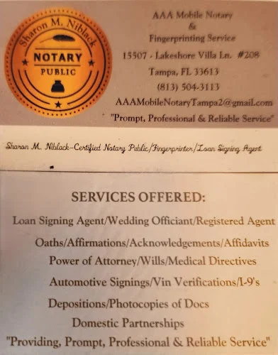 AAA Mobile Notary & Fingerprinting Service