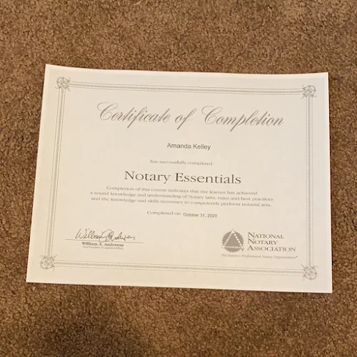 Amanda Kelley Notary Public, Loan Signing Agent