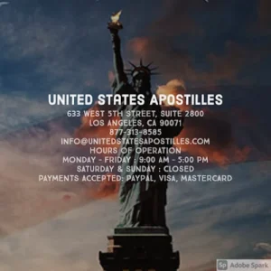 United States Apostille Service